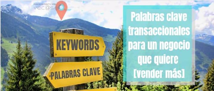 palabras clave transaccionales web keywords